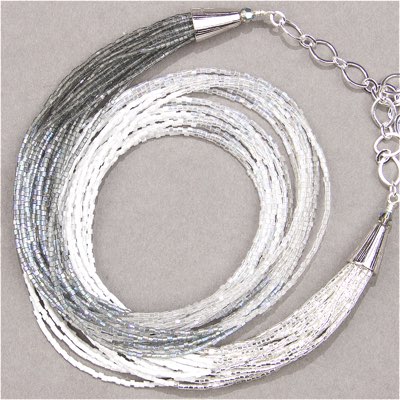 15C-249:  15/0 Cut Transparent Gray AB Miyuki Seed Bead - 15C-249*