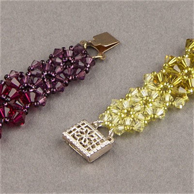 190-006:  Filigree Box Clasp 2 Strand (Sterling or Gold-Filled) - 190-006*