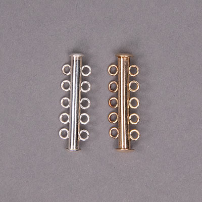 Craftdady Multi-Strand Magnetische Slide Lock Sluitingen Kit met Slide On Sluiting End Tube Sluitingen & Rechthoek Spacer Bars Links End voor Ketting Armband Sieraden Maken
