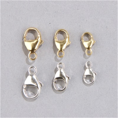 190-127:  Oval Lobster Claw (Sterling or Gold-Filled) 