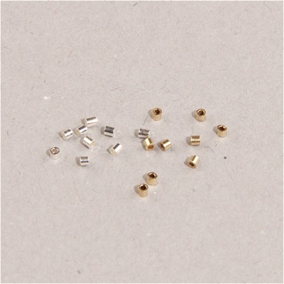 190-310: Crimp Tubes 1x1mm (Sterling or Gold-Filled) 