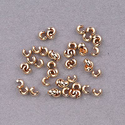 190-311-G: Crimp Cover GF 2.4mm - Gold Filled (50 pcs) - 190-311-G