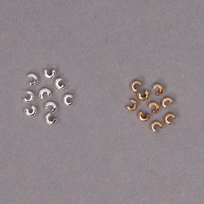 190-311: Crimp Cover 2.4mm (Sterling or Gold-Filled) 