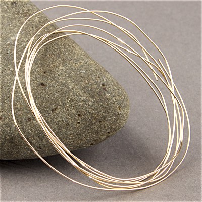 190-GF-22: 22 Gauge Soft Gold-Filled Wire (5ft) - 190-GF-22