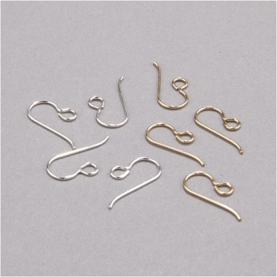 191-100:  Earwire with Loop (Sterling or Gold-Filled) 