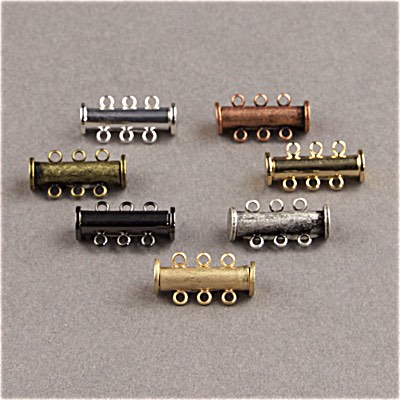 192-135: Slide Clasp Magnet 3-Loop 20x10mm (1 pc) 