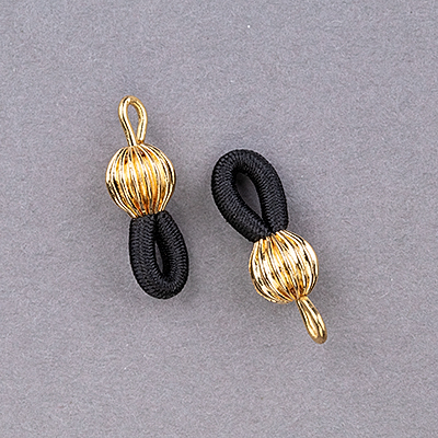 192-153-G: Elastic Eyeglass Chain End Gold Plated (10 pcs)  
