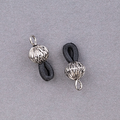 192-153-S: Elastic Eyeglass Chain End Silver Plated (10 pcs)  