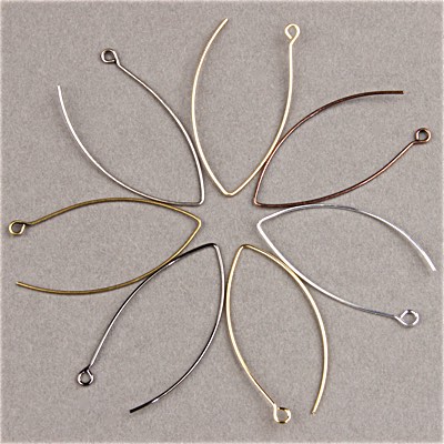 192-532: Oval Hoop Earwire - (10 pcs) 