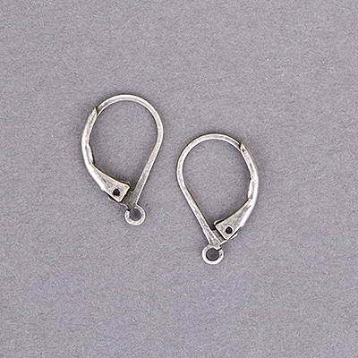 192-534-AS: Leverback Earwire - Antique Silver (10 pcs) - 192-534-AS