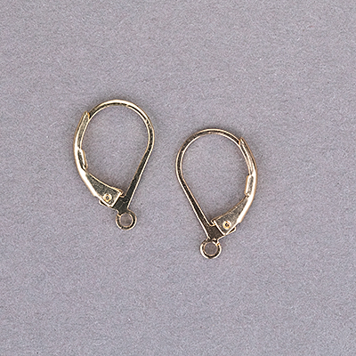 192-534-G: Leverback Earwire - Gold Plated (10 pcs) - 192-534-G