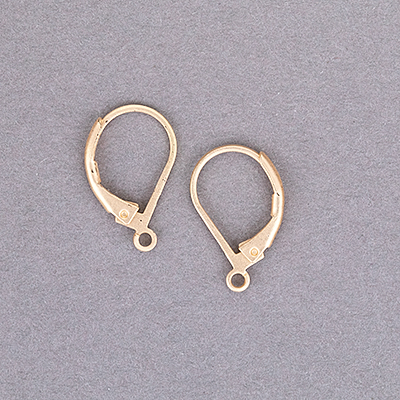 192-534-MG: Leverback Earwire - Matte Gold (10 pcs) - 192-534-MG
