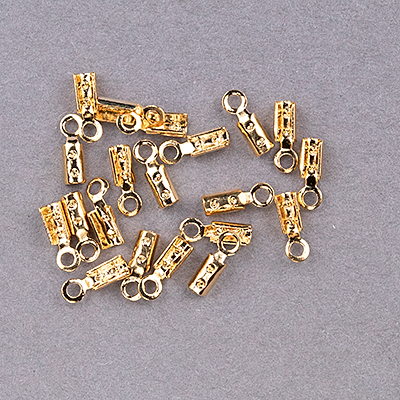 192-540-G: 1mm Gold Plated Folding Crimp (20 pcs) - 192-540-G