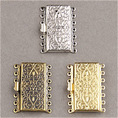 192-551: 7 Strand Decorative Clasp (1 pc) 