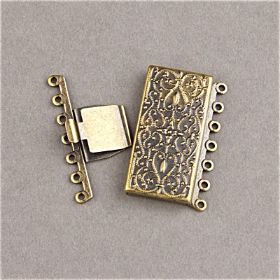 192-551: 7 Strand Decorative Clasp (1 pc) - 192-551*