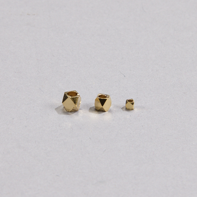 192-GP: Gold Faceted Metal Beads 