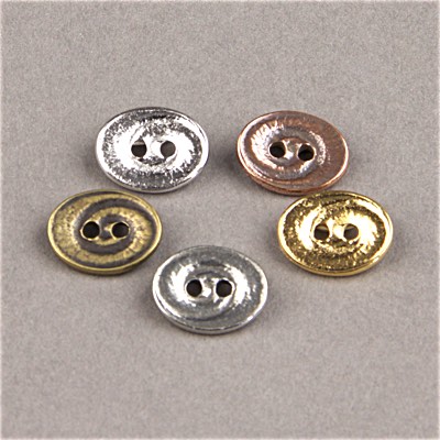 194-025: 14x18mm Oval Swirl Button - (1pc) 