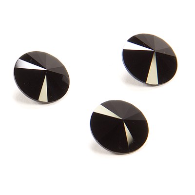 2-1122-008:  14mm Jet Rivoli  |  1 pc 