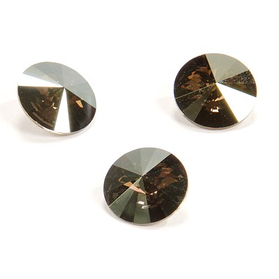 2-1122-013:  14mm Crystal Iridescent Green Foil Rivoli  |  1 pc - Discontinued 