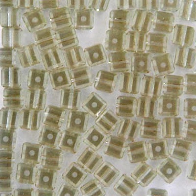 282-140-CANT:  4mm Cantaloupe Swarovski Crystal Cube (12 pcs) - Discontinued 