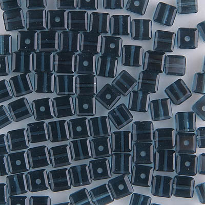 282-140-MN:  4mm Montana Swarovski Crystal Cube (12 pcs) - Discontinued 