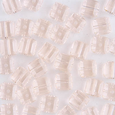 282-160-SILK:  6mm Silk Swarovski Crystal Cube (12 pcs) 