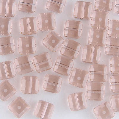 282-160-VR:  6mm Vintage Rose Swarovski Crystal Cube (12 pcs) 