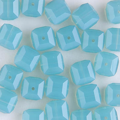 282-180-PO: 8mm Pacific Opal Swarovski Crystal Cube (12 pcs) 