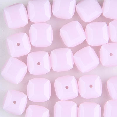 282-180-ROALB:  8mm Rose Alabaster Swarovski Crystal Cube (12 pcs) 