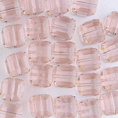 282-180-VR:  8mm Vintage Rose Swarovski Crystal Cube (12 pcs) 