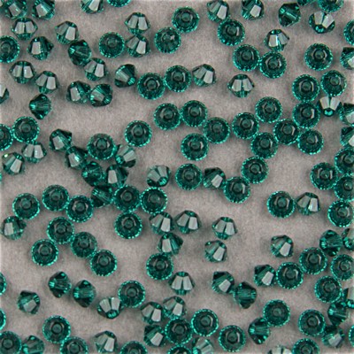 283-080:  5301 3mm bicone Emerald 36 pcs 