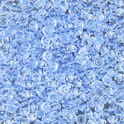 283-185:  5328 3mm bicone  Lt Sapphire 36 pcs - Discontinued 
