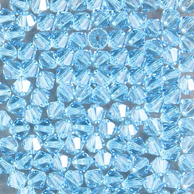 284-005:  5328 4mm bicone  Aquamarine (36 pcs) 