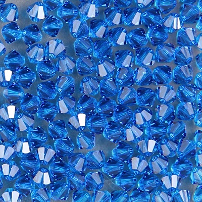 284-035:  5328 4mm bicone  Capri Blue (36 pcs) 