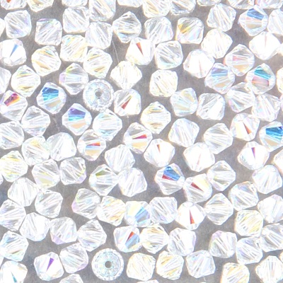 284-061:  5328 4mm bicone  Crystal AB (36 pcs) 