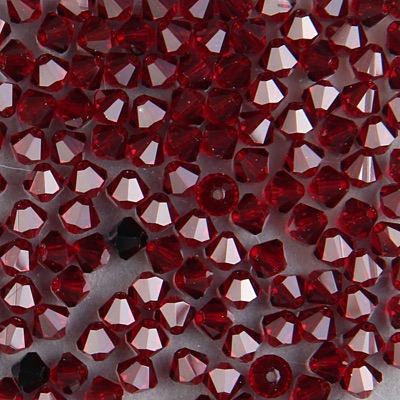284-095:  5328 4mm bicone  Garnet (36 pcs) - Discontinued 