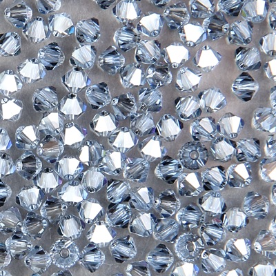 284-188:  5328 4mm bicone  Lt Sapphire Satin (36 pcs) - Discontinued  