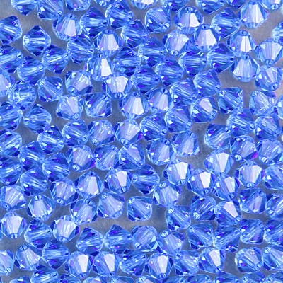 284-245:  5328 4mm bicone  Sapphire (36 pcs) 