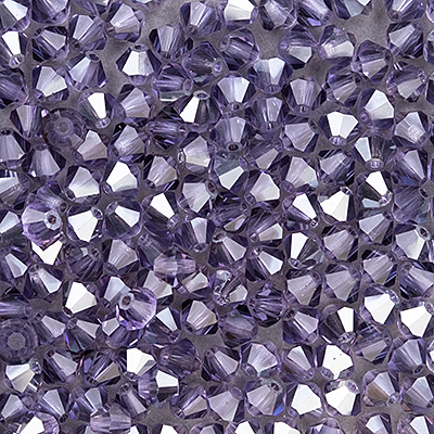 284-283:  5301 4mm bicone  Tanzanite Satin (36 pcs) - Discontinued 