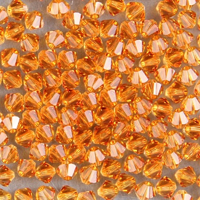 284-285:  5328 4mm bicone  Topaz (36 pcs) 