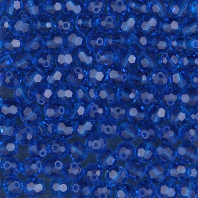 284-535:  5000 4mm fac rnd  Capri Blue (36 pcs) 