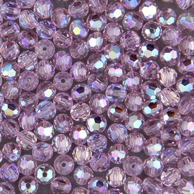 284-651:  5000 4mm fac rnd  Lt Amethyst AB (36 pcs) 