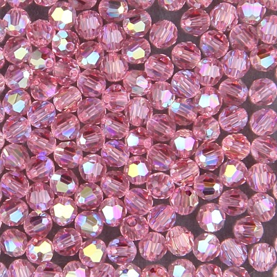 284-676:  5000 4mm fac rnd  Lt Rose AB (36 pcs) 