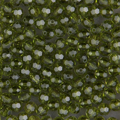 284-715:  5000 4mm fac rnd  Olivine (36 pcs) 