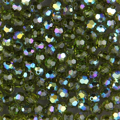 284-716:  5000 4mm fac rnd  Olivine AB (36 pcs) 