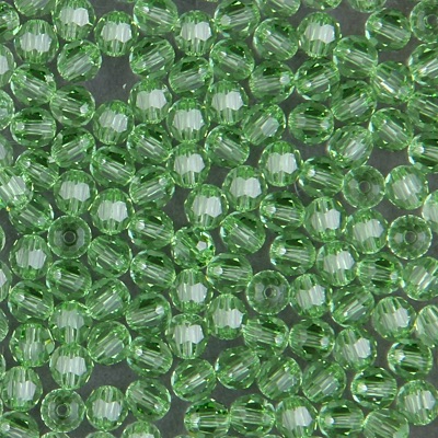 284-720:  5000 4mm fac rnd  Peridot (36 pcs) 