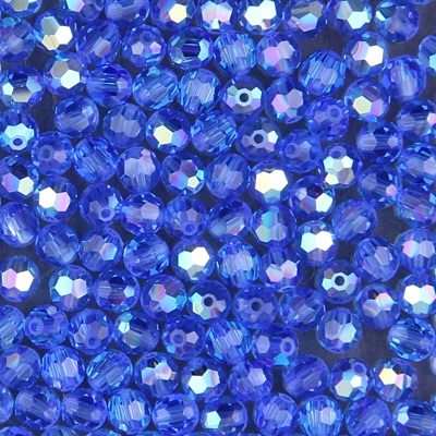 284-746:  5000 4mm fac rnd  Sapphire AB (36 pcs) 