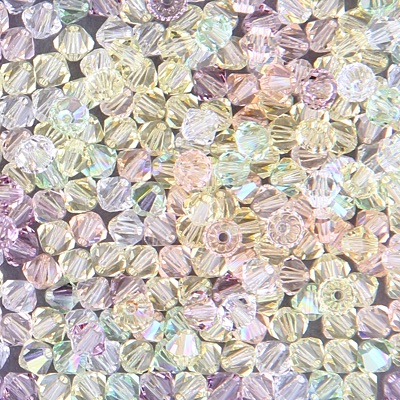 284-MIX-11:  5301 4mm bicone Crystal Lemon Twist Mix (70 pcs) 