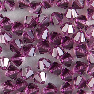 286-000:  5328 6mm bicone  Amethyst (36 pcs) 