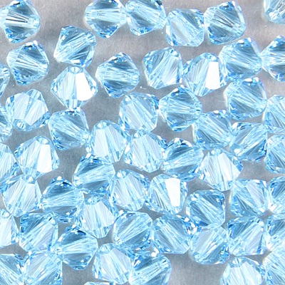 286-005:  5328 6mm bicone  Aquamarine (36 pcs) 